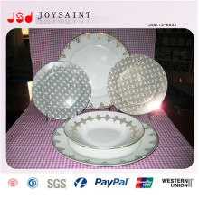 China Fornecedor Todos Os Tipos Elegante Rodada Porcelana Dinner Set